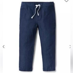 Janie & Jack Boys Linen Pull-On Pant